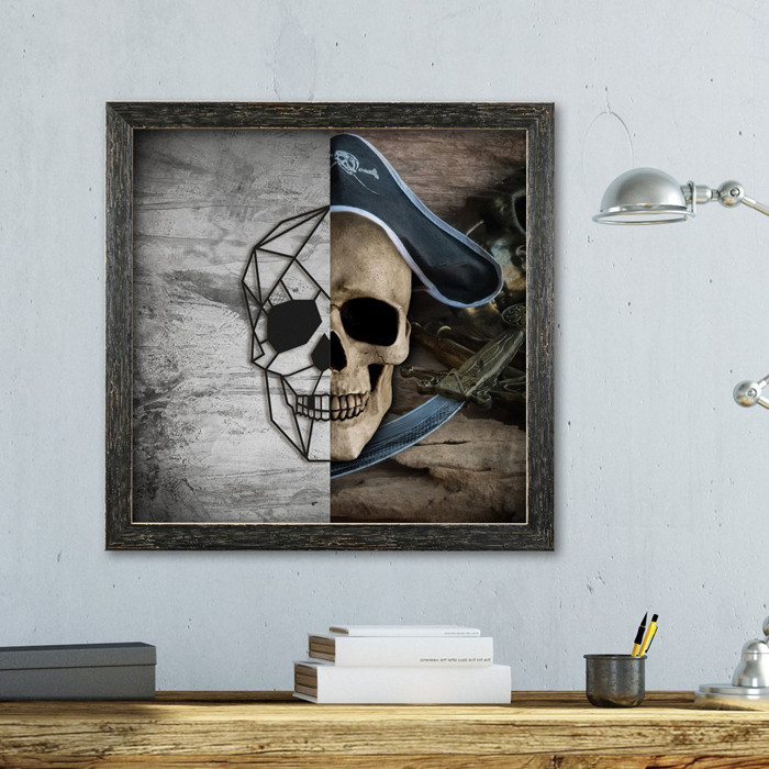 

Объемная картина из дерева DecArt Skull Pirate Wallpaper