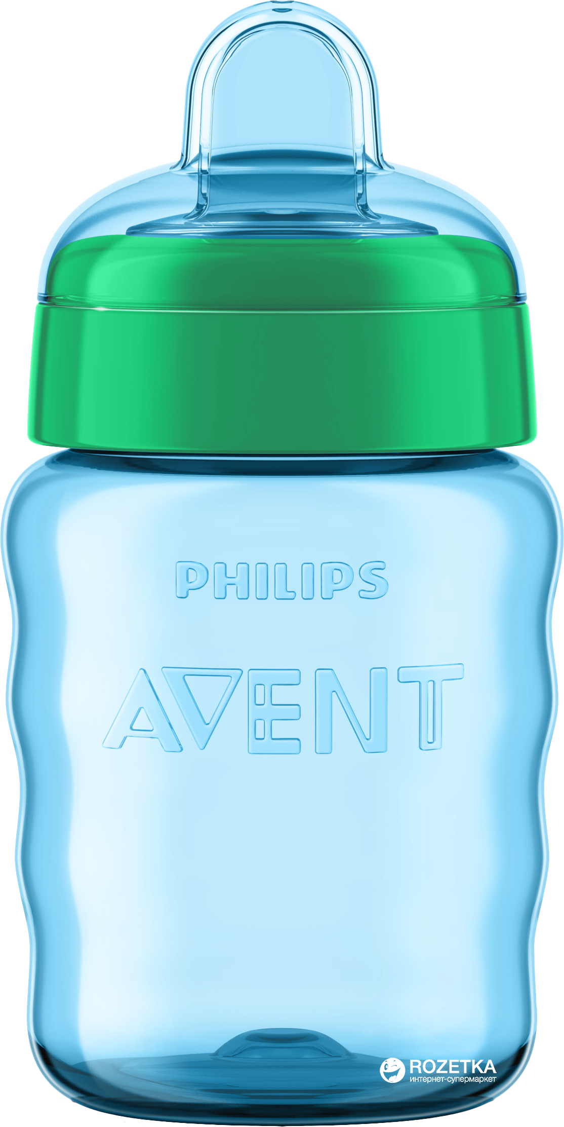 Акция на Чашка с мягким носиком Philips AVENT 260 мл Зеленая (SCF553/00_green) от Rozetka UA