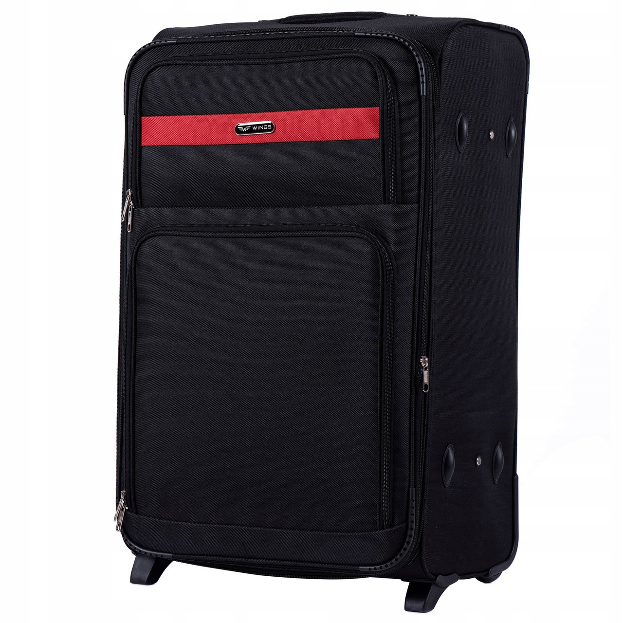

Большой тканевый чемодан на 2 колесах 1605 L ( черный / black)