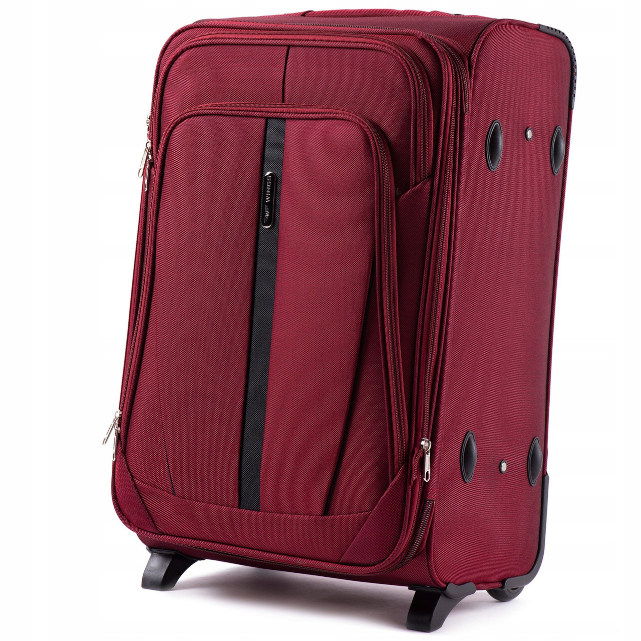 

Большой тканевый чемодан на 2 колесах 1706-2 L ( бордовый / dark red)