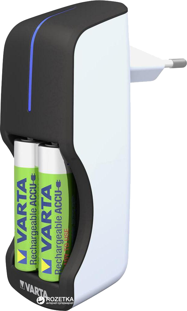 Акція на Зарядное устройство Varta Mini Charger 2x2100 мАч NI-MH АА (57646101451) від Rozetka UA