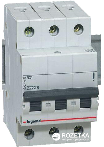 

Автоматичний вимикач Legrand C50 3Р 4.5 kA
