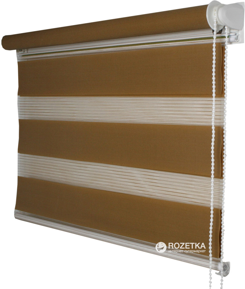 

Ролета Деко-Сити мини День/Ночь, 52x170 см, ткань синтетическая, Коричневый