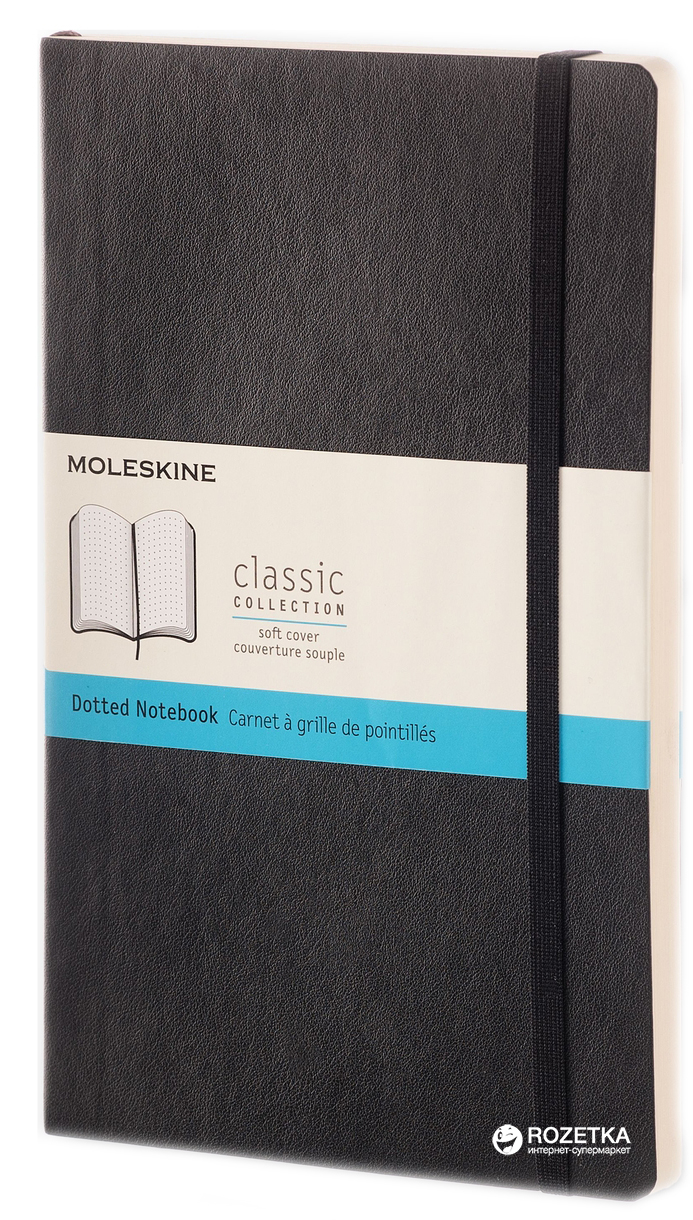 

Записная книга Moleskine Classic 13 х 21 см 192 страницы в точку Черная (8051272892741)