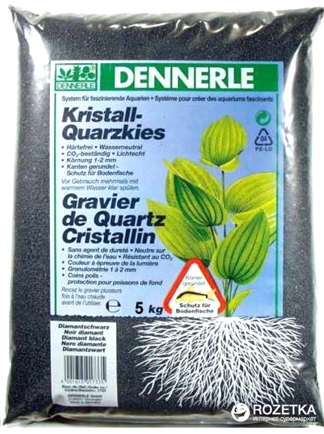 

Грунт Dennerle Kristall-Quarz 1-2 мм 5 кг Черный
