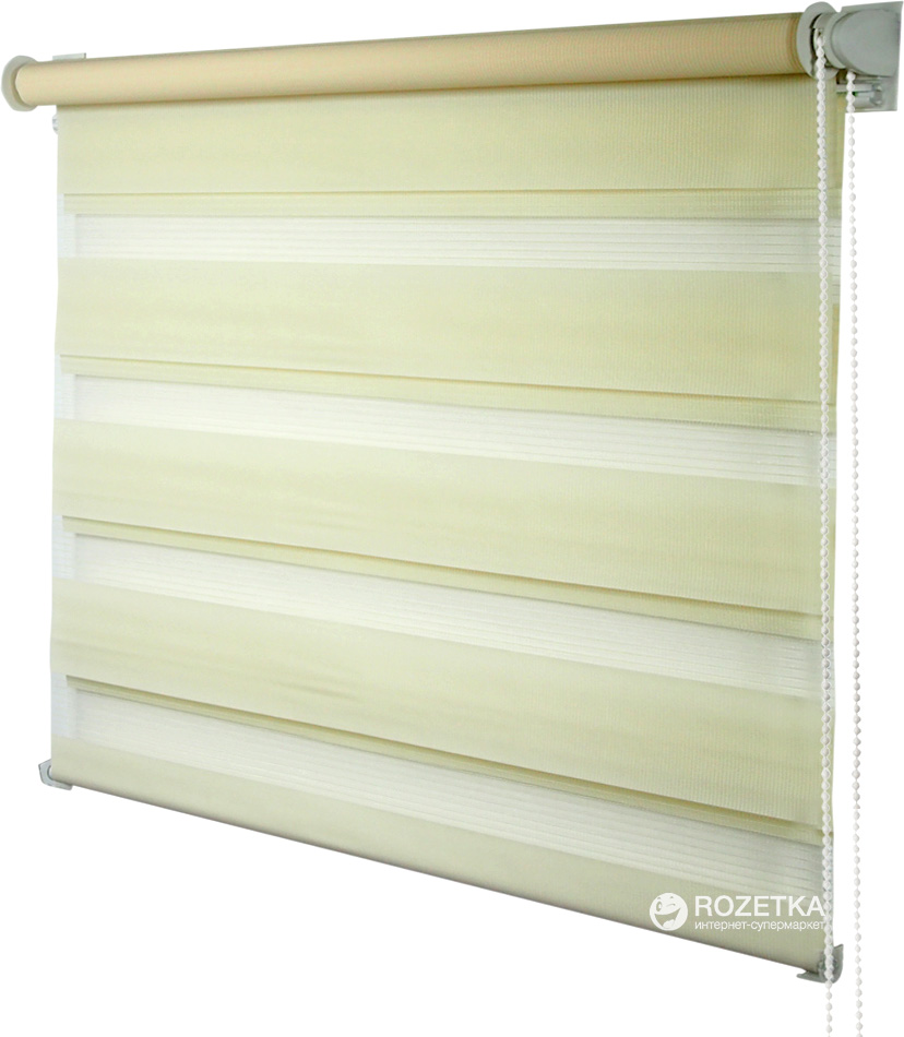 

Ролета Деко-Сити мини День/Ночь, 48x170 см, ткань синтетическая, Бежевый