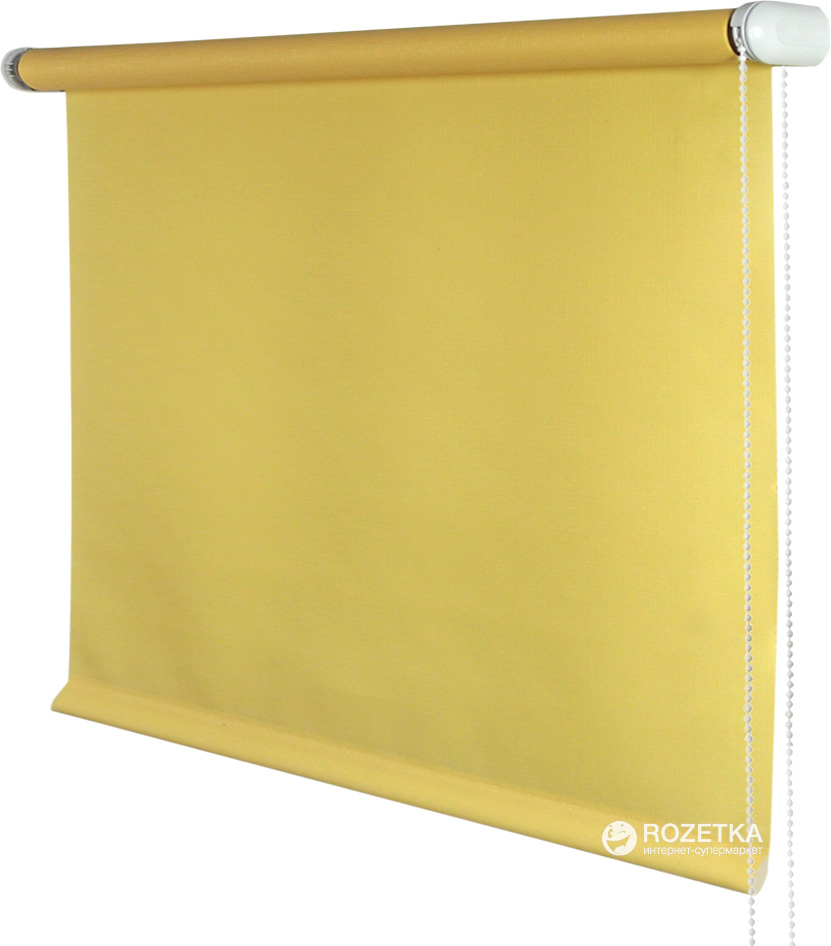 

Ролета тканевая Деко-Сити Мини 52x170 см, лен, Желтая