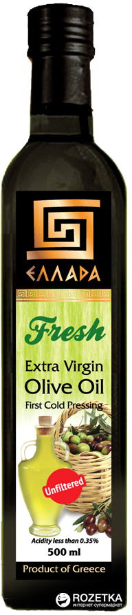 Акція на Оливковое масло Ellada Extra Virgin Нефильтрованное 500 мл (5200322250441) від Rozetka UA