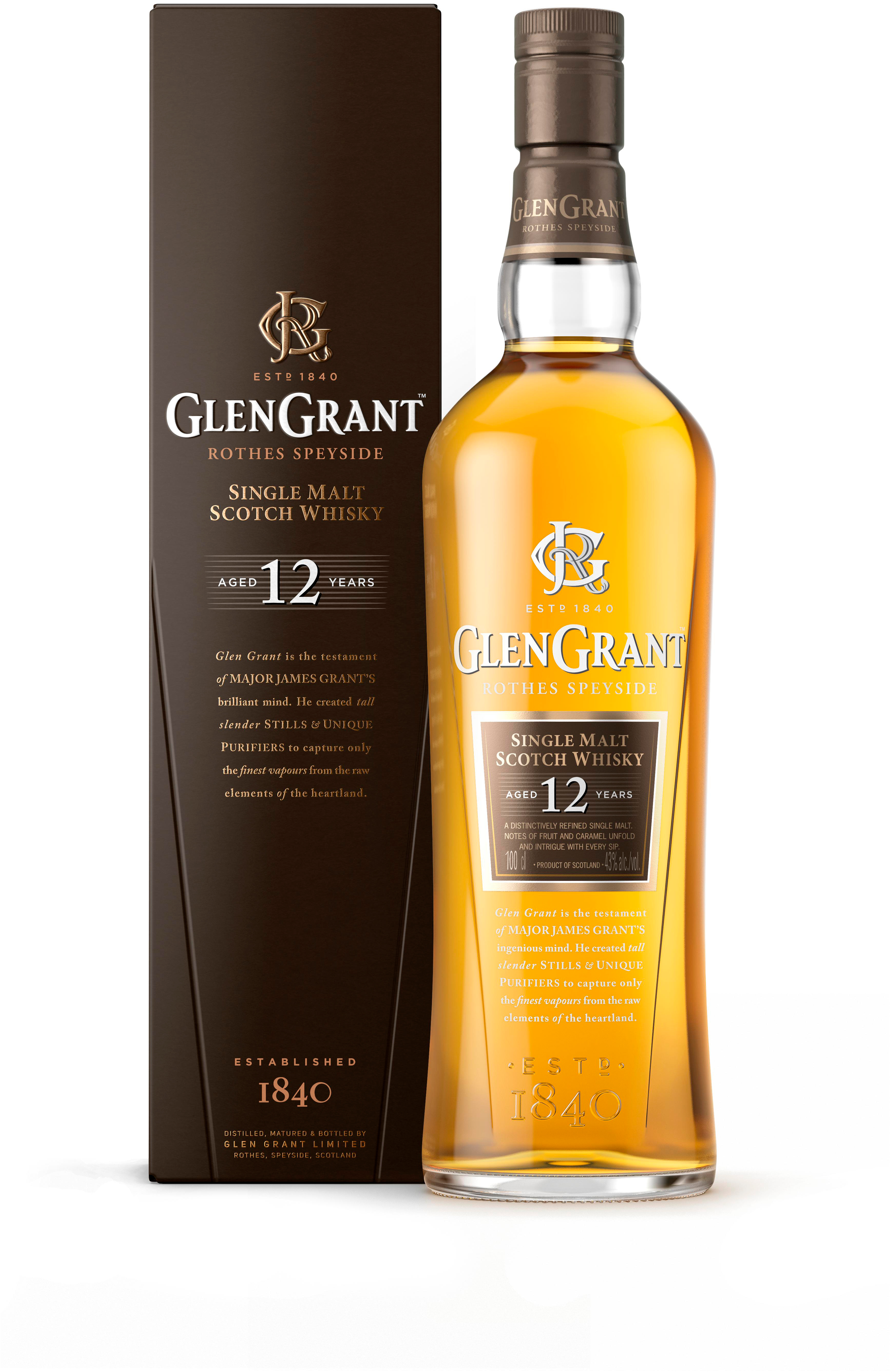Виски Glen Grant 12 лет выдержки 1 л 43% (8000040630306)