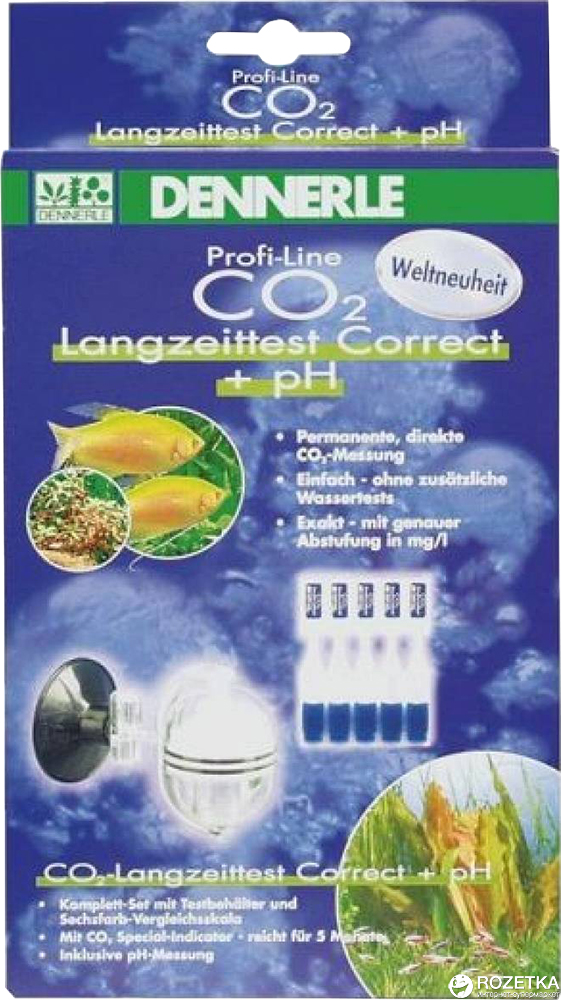 

Длительный тест СО2 Dennerle Langzeittest Correct с коррекцией pH