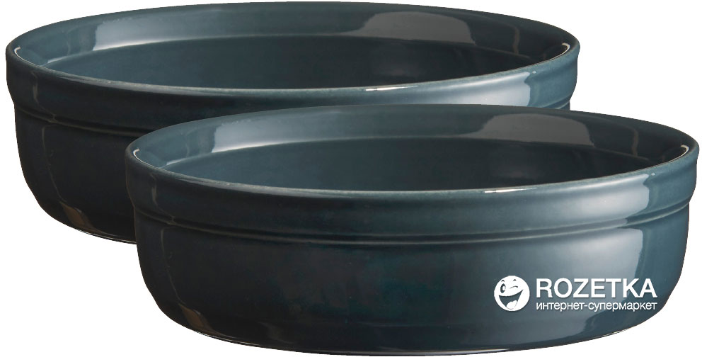 

Набор форм для крем-брюле Emile Henry HR Oven ceramic Ovenware из 2 шт Голубой