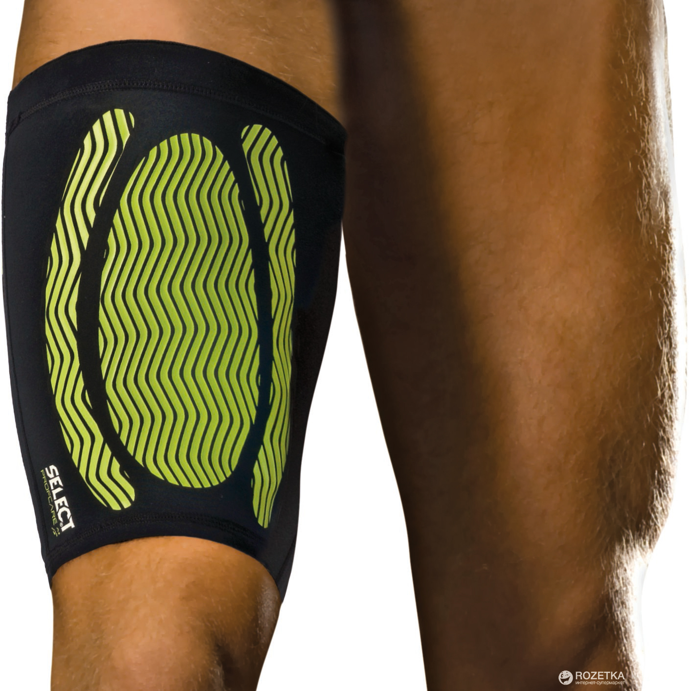 

Бандаж бедра Select Compression Thigh Support 6350 XL Черно-зеленый (5703543120468)
