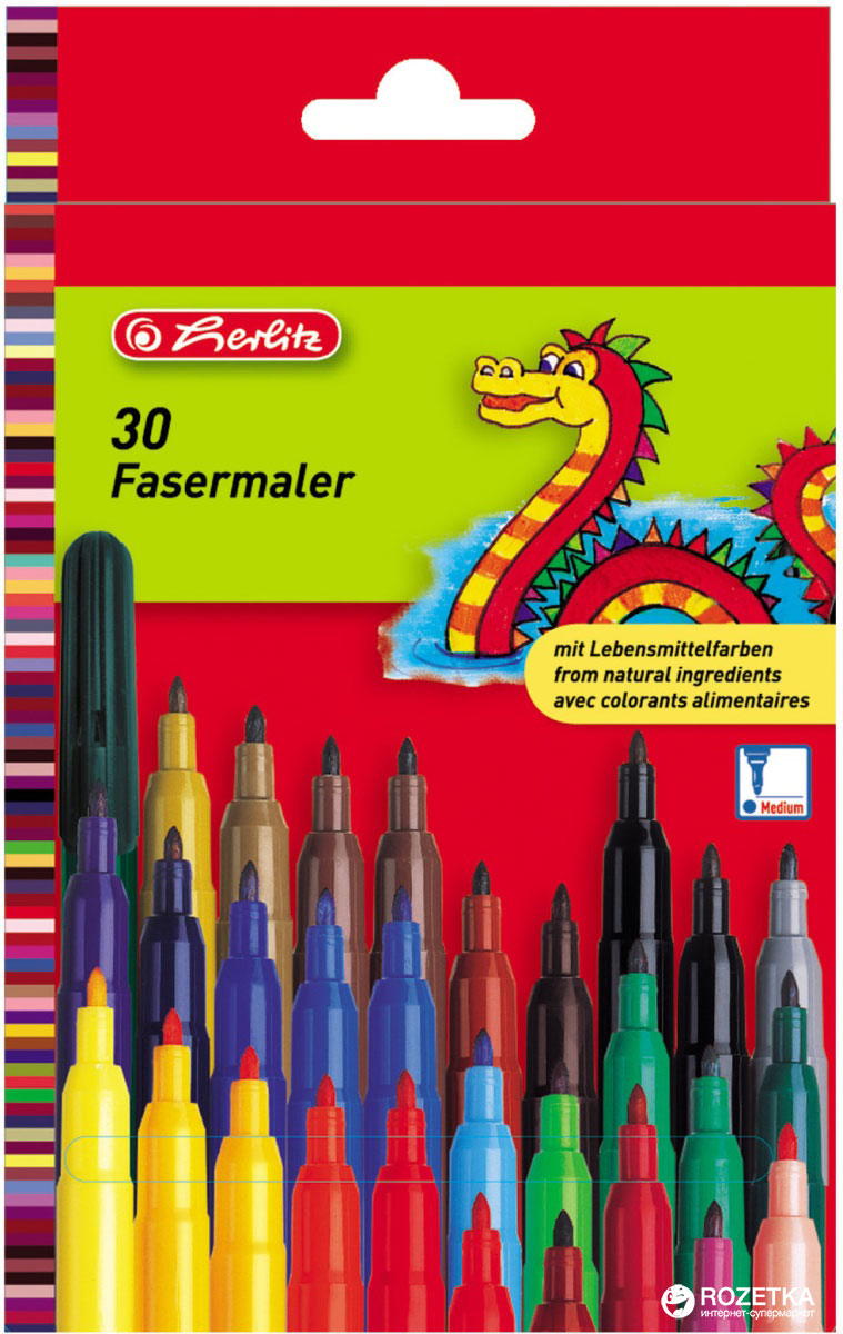 

Фломастеры Herlitz 30 цветов (8649311)