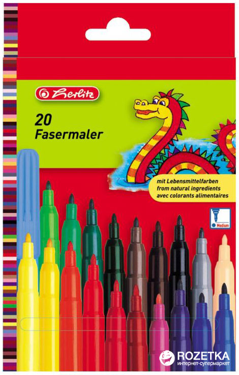 

Фломастеры Herlitz 20 цветов (8649238)