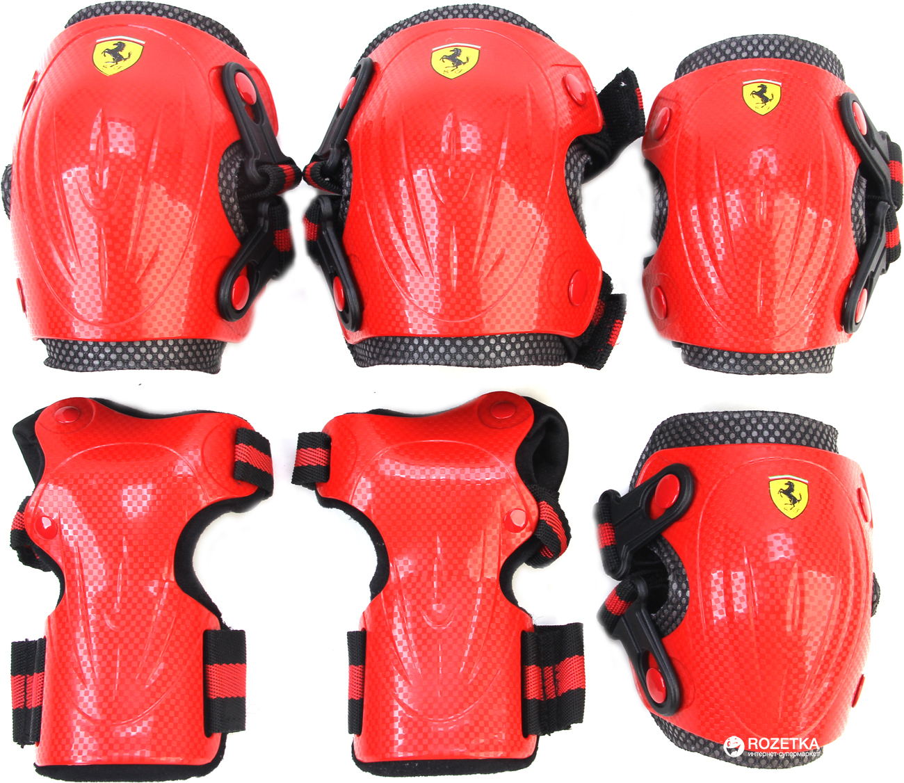 Акция на Защита Ferrari FAP16 3 в 1 размер L Красная (6947045614769) от Rozetka UA