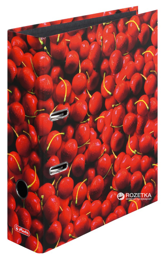 

Папка-регистратор Herlitz maX.file World of Fruit Cherry А4 80 мм Разноцветная (10645356)