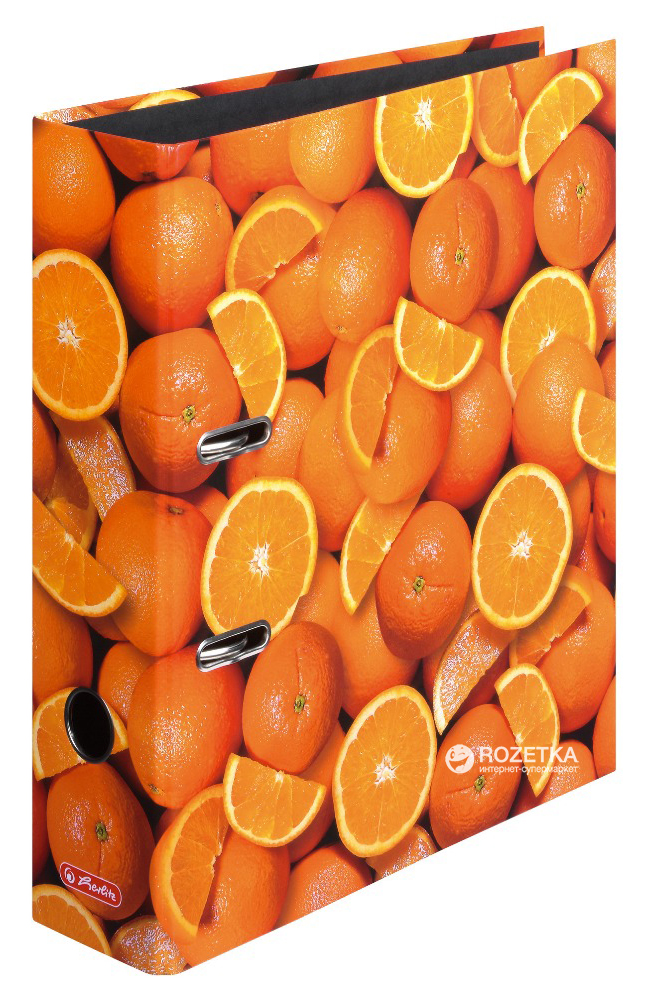 

Папка-регистратор Herlitz maX.file World of Fruit Orange А4 80 мм Разноцветная (10626190)