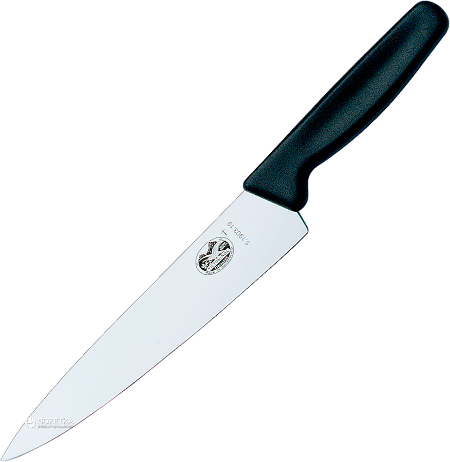 

Кухонный нож Victorinox Standard поварской 190 мм в блистере Black (5.1903.19B)