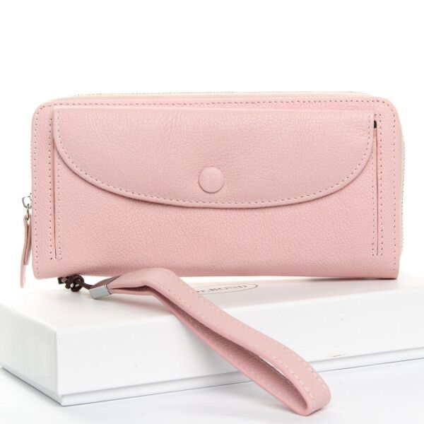 

Кожаный женский кошелек Classic DR. BOND WS-22 pink