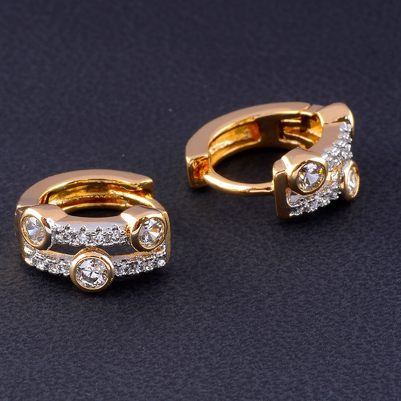 

Серьги 'XUPING' Фианит (позолота 18к) 053799