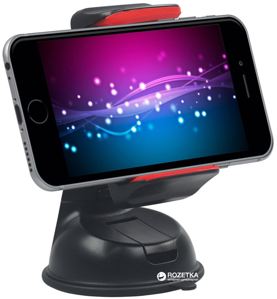 

Автодержатель для телефона Promate Mount-2 Black/Red (mount-2.black/red)