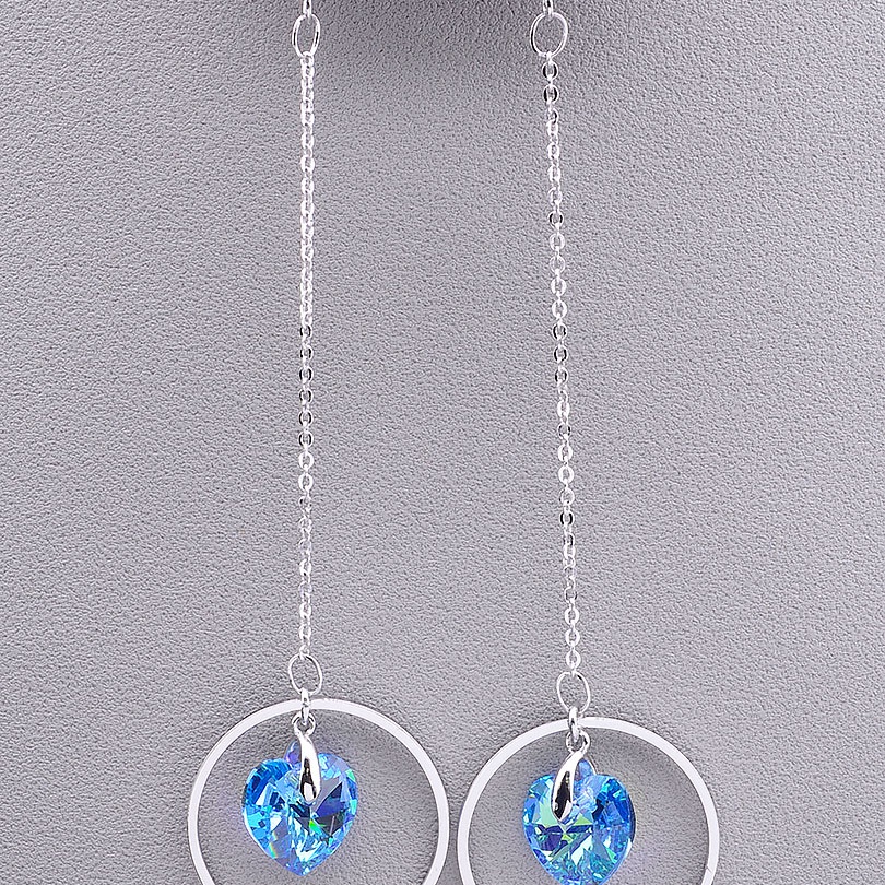 

Серьги 'XUPING' Swarovski (родий) 088568