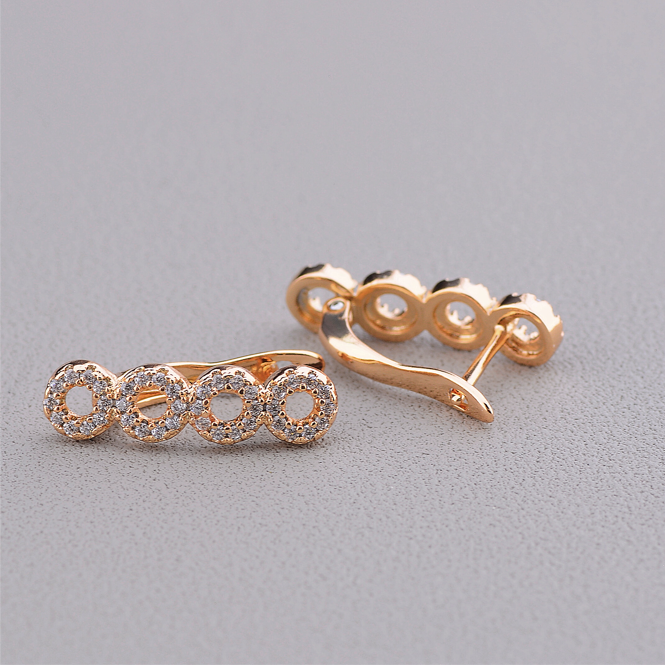 

Серьги 'XUPING' Фианит (позолота 18к) 097286