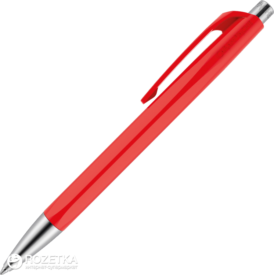 

Ручка шариковая Caran d'Ache 888 Infinite Синяя 0.7 мм Красный корпус (7630002331357)