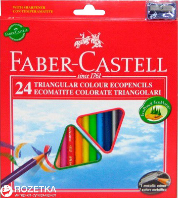 

Набор цветных карандашей Faber-Castell 24 шт (7891360467427)