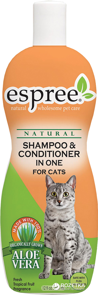 

Шампунь и кондиционер Espree Shampoo and Conditioner In One for Cats для котов 355 мл (е01082)