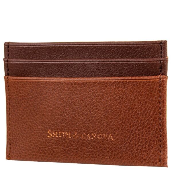 

Мужской кожаный картхолдер SMITH&CANOVA FUL26827-tan-brown