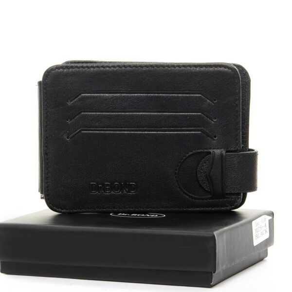 

Кожаный мужской картхолдер Classic DR. BOND MZS-4 black