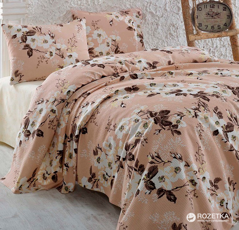 

Комплект постельного белья Eponj Home Пике Rita Kahve 160х235