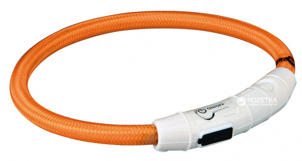 Акція на Ошейник Trixie 12705 светящийся с USB L-XL 65 см 7 мм Оранжевый (4053032127050) від Rozetka UA