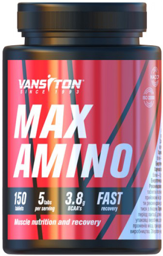

Аминокислота Vansiton Макс-амино 150 таблеток (4820106590122)