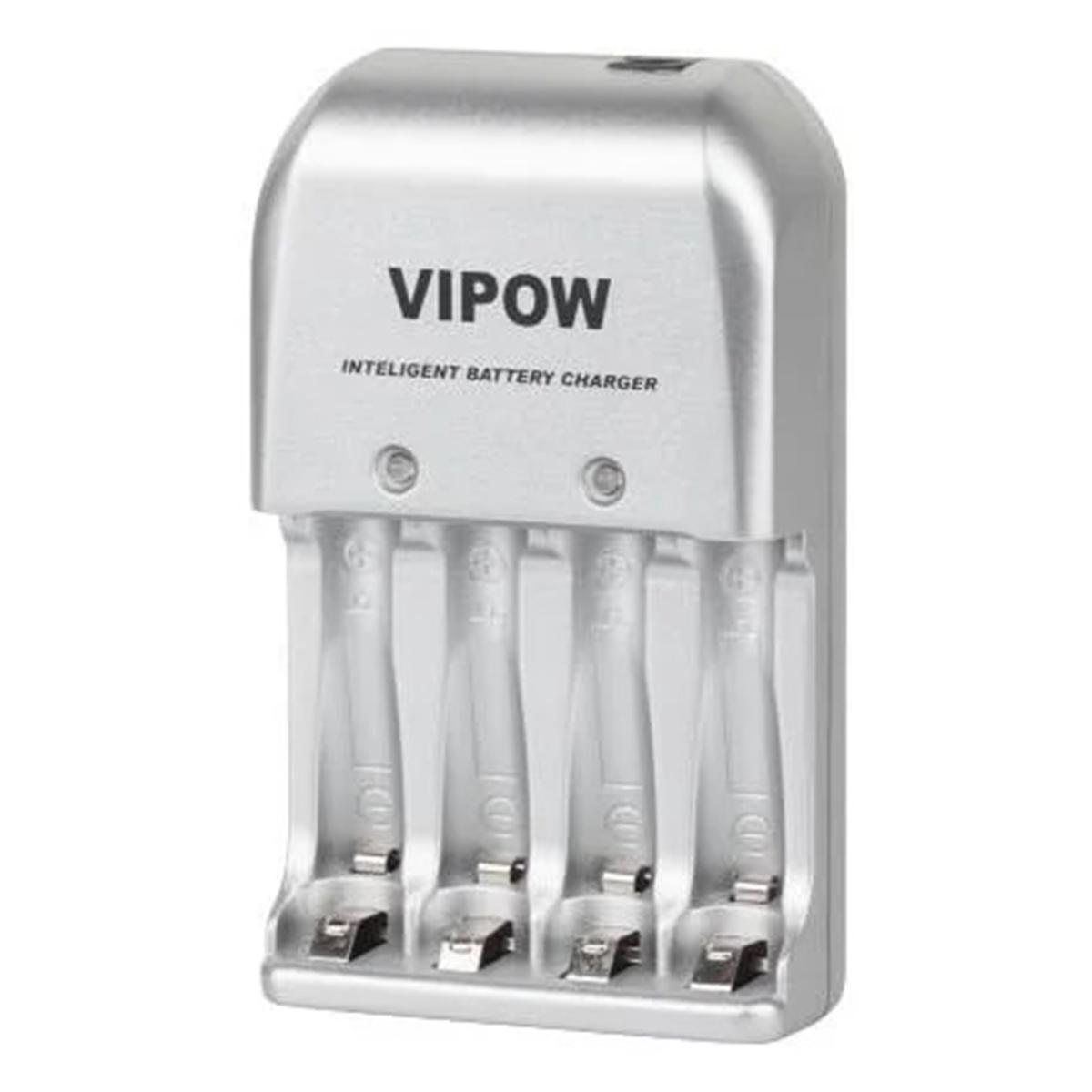 

Зарядное устройство 3в1 Vipow 4xAA/AAA (сеть, авто, USB)