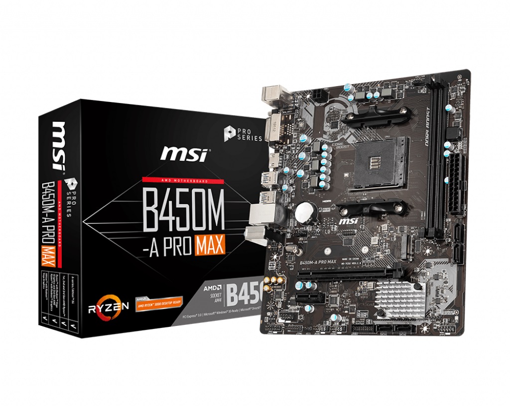 

Материнская плата MSI B450M-A Pro Max Socket AM4