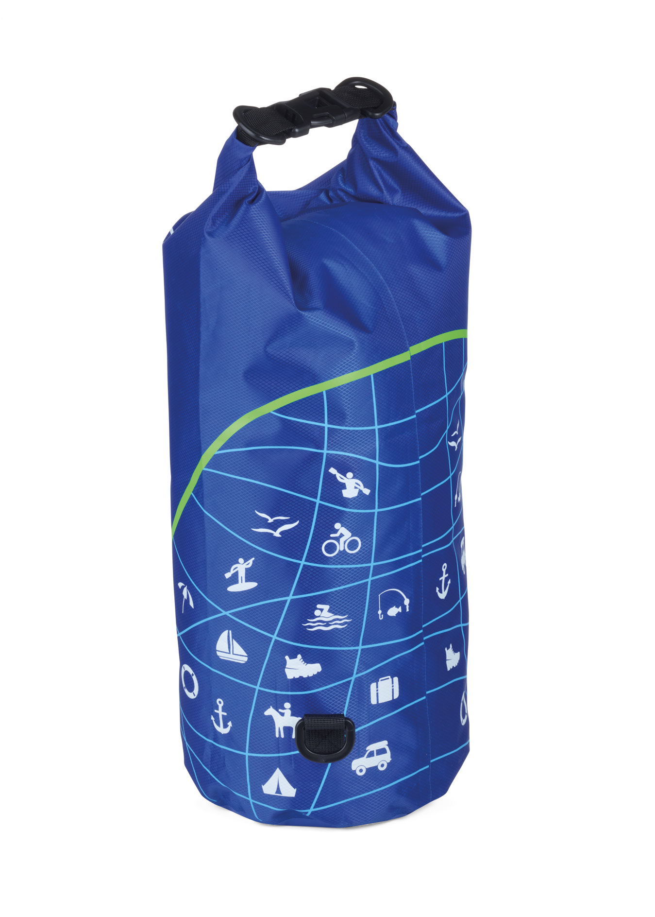 

Уличная сумка с защитой от воды (для водных видов спорта) Troika WATERPROOF BAG синяя