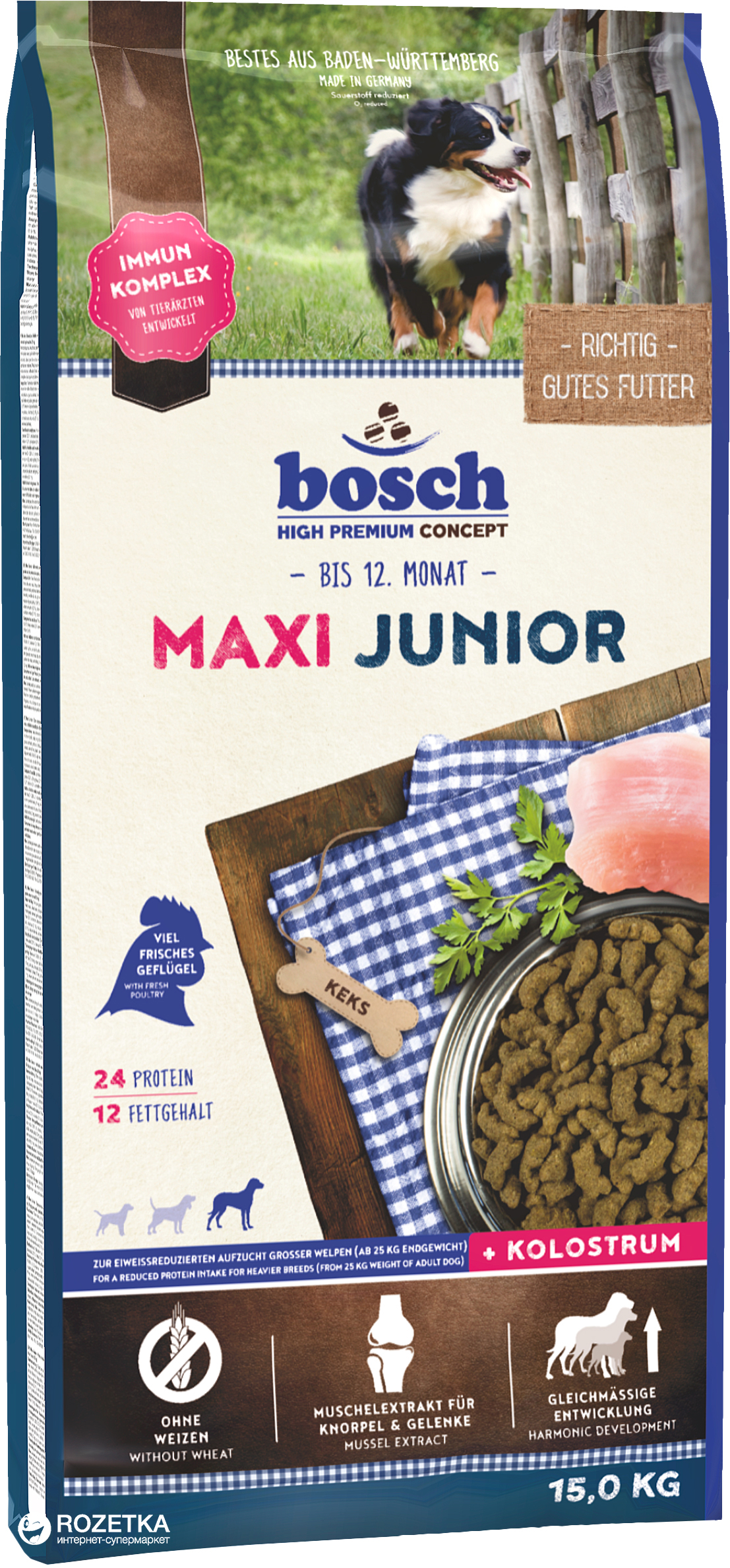 

Сухой корм для щенков Bosch HPC Junior Maxi 15 кг (4015598012928)