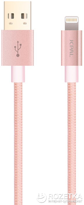 

Кабель синхронизации JCPAL Lightning - Dual USB для Apple iPhone 1.5 м Pink