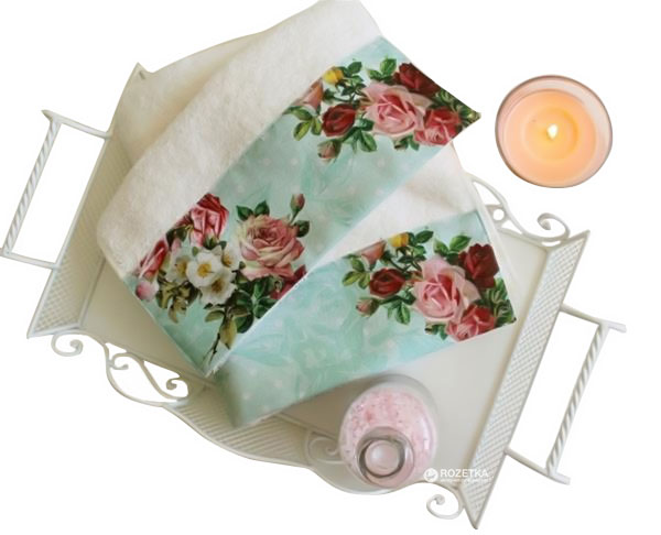 

Махровое полотенце Barine Vintage Rose 50х90 White (svk-3154)