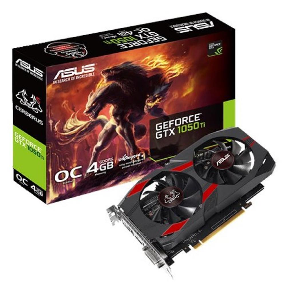

Видеокарта ASUS GeForce GTX1050 Ti 4096Mb CERBERUS OC (CERBERUS-GTX1050TI-O4G)