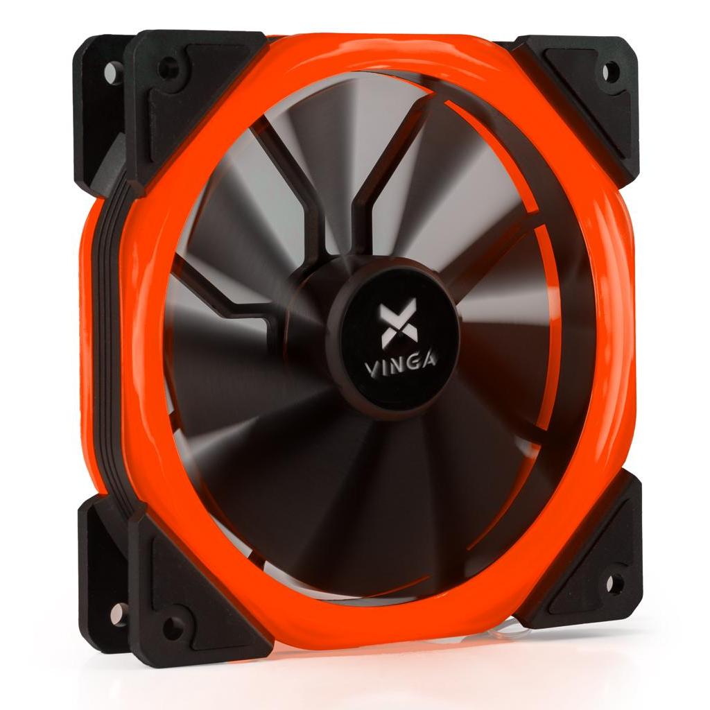 

Кулер для корпуса Vinga LED fan-02 red