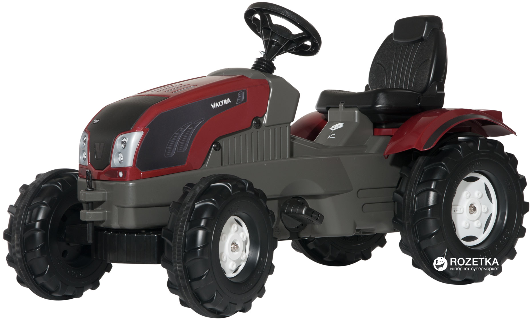 

Веломобиль Rolly Toys Трактор RollyFarmtrac Valtra T213 Серо-бордовый (601233)