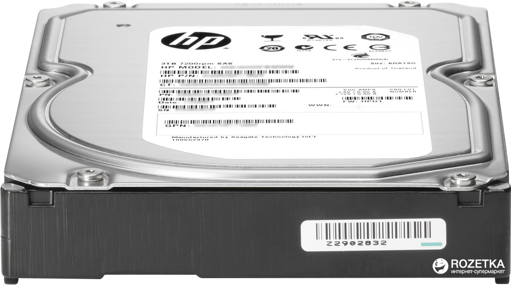 

Жесткий диск HP 1TB 7200rpm 843266-B21 3.5" SATA III только для серверов!
