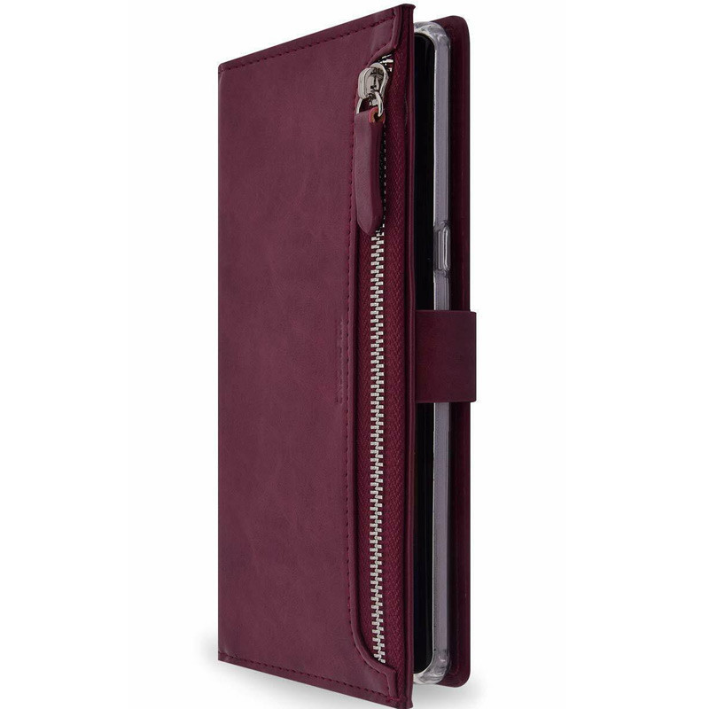 

Чехол книжка Molan Cano Zipper Bestie bag для Samsung Galaxy Note 10 Бордовый