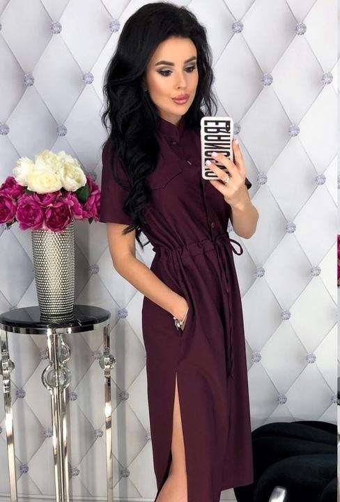 

Платье G&M k-54463 46-48 Размер цвет бордовый