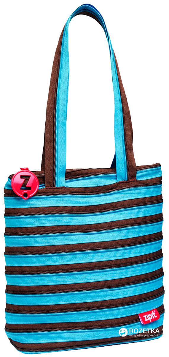

Cумка Zipit Premium Tote/Beach Ocean Blue & Soft Brown (ZBN-4/7290103190507)