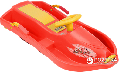 

Зимние санки Plastkon Снежная лодка Красные (8595096943215)