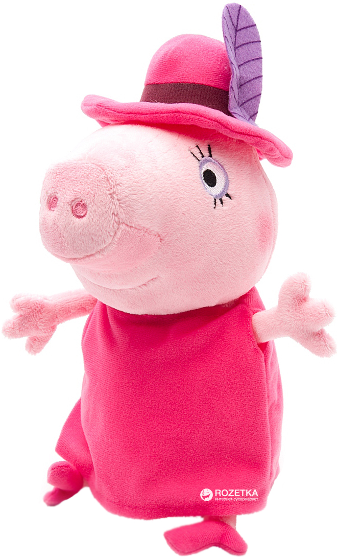 Мягкая игрушка Peppa Pig Мама Свинка в шляпе 30 см (29625 ...